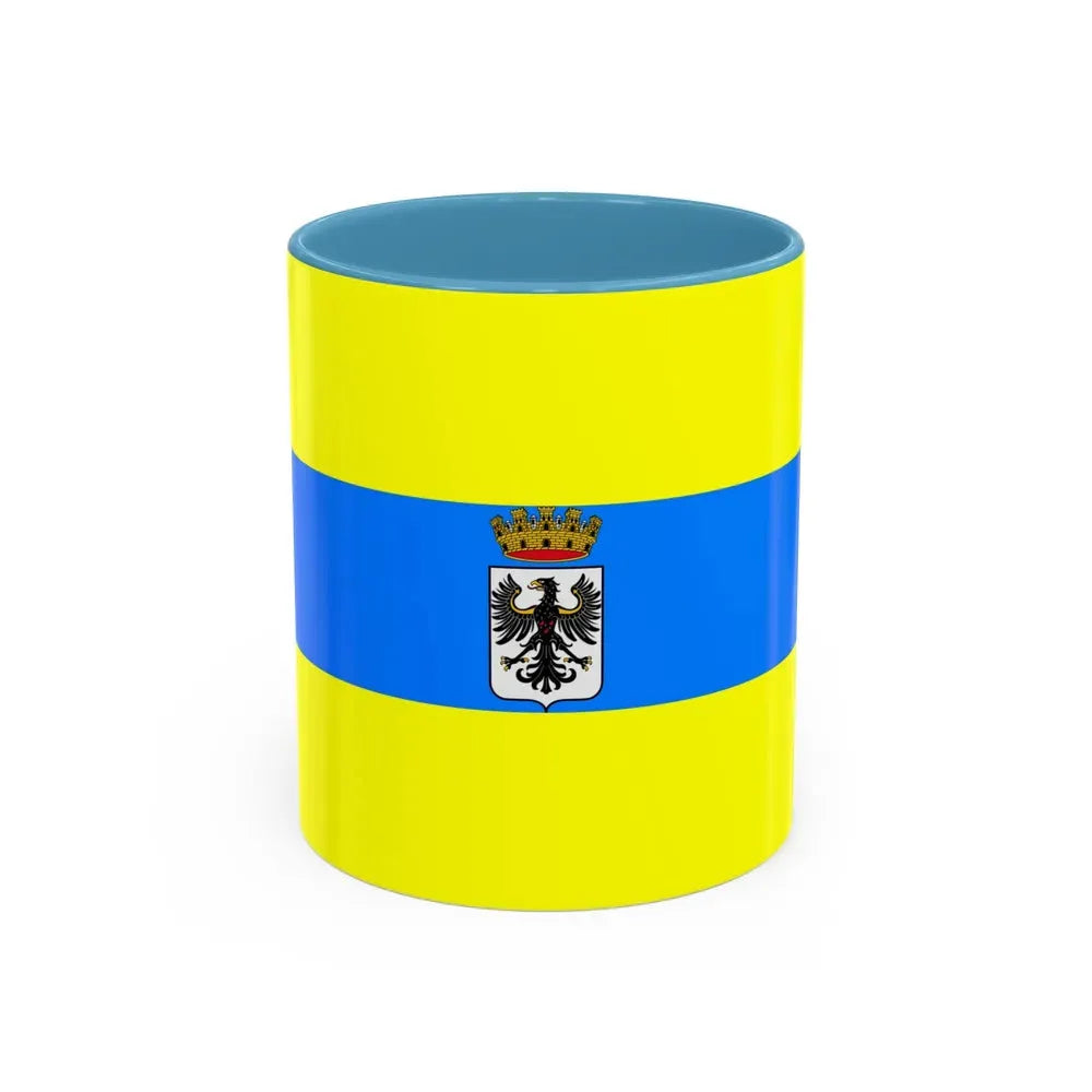 Flag of Trento Italy - Accent Coffee Mug 11oz Light Blue - Go Mug Yourself