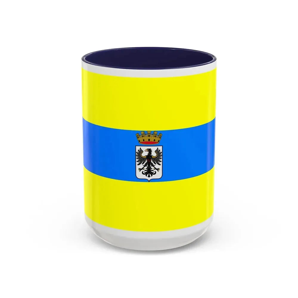 Flag of Trento Italy - Accent Coffee Mug 15oz Navy - Go Mug Yourself