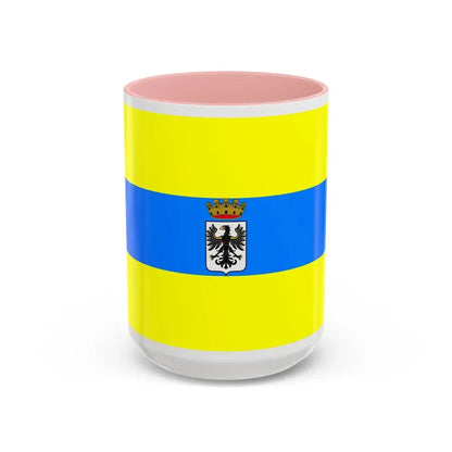 Flag of Trento Italy - Accent Coffee Mug 15oz Pink - Go Mug Yourself