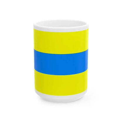 Flag of Trento without CoA (Italy) White Coffee Mug 15oz - Go Mug Yourself