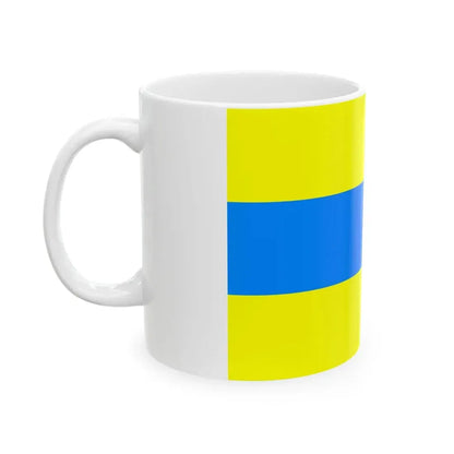 Flag of Trento without CoA (Italy) White Coffee Mug - Go Mug Yourself