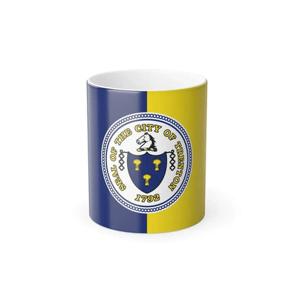 Flag of Trenton, New Jersey - Color Changing Coffee Mug 11oz - Go Mug Yourself