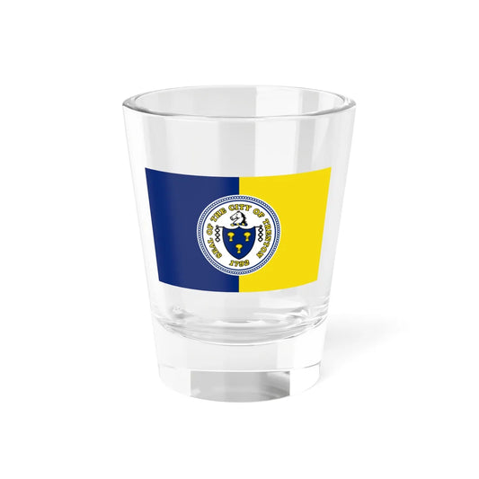 Flag of Trenton New Jersey (United States) Shot Glass 1.5oz 1.5oz - Go Mug Yourself