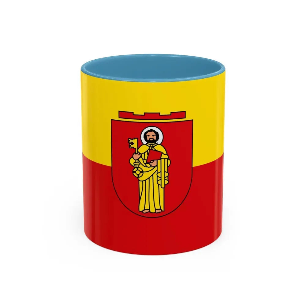 Flag of Trier Germany - Accent Coffee Mug 11oz Light Blue - Go Mug Yourself