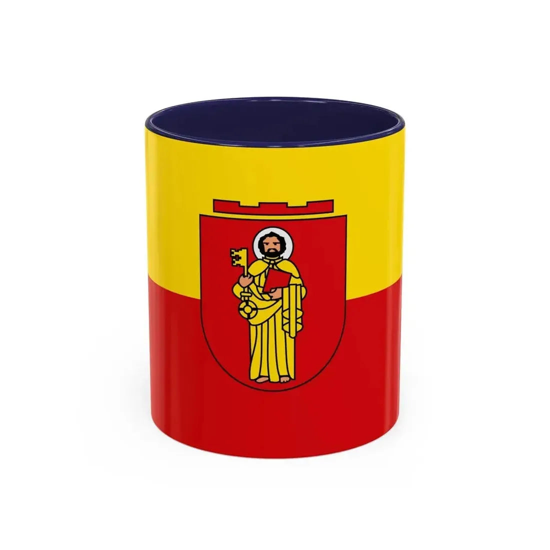 Flag of Trier Germany - Accent Coffee Mug 11oz Navy - Go Mug Yourself
