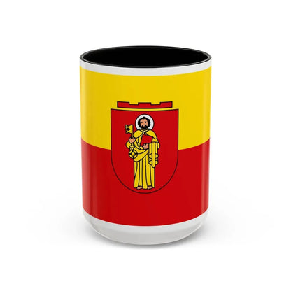 Flag of Trier Germany - Accent Coffee Mug 15oz Black - Go Mug Yourself
