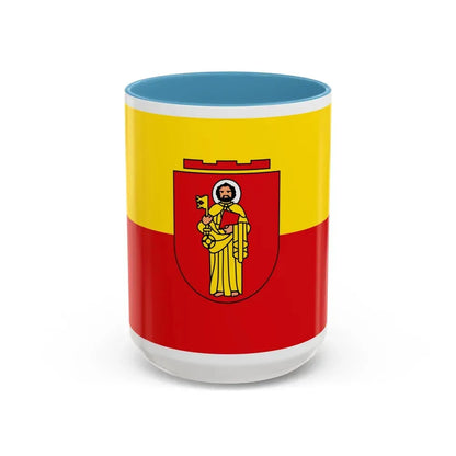Flag of Trier Germany - Accent Coffee Mug 15oz Light Blue - Go Mug Yourself