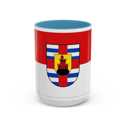 Flag of Trier Saarburg Germany - Accent Coffee Mug 15oz Light Blue - Go Mug Yourself