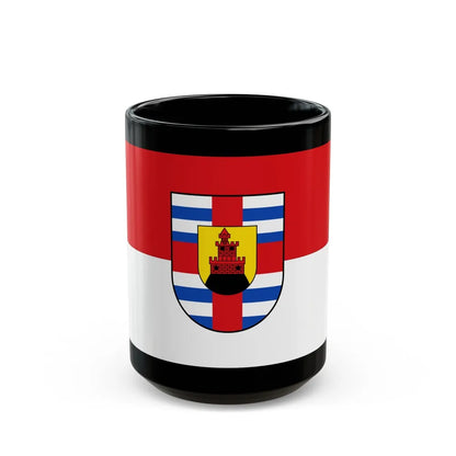 Flag of Trier Saarburg Germany - Black Coffee Mug-15oz-Go Mug Yourself