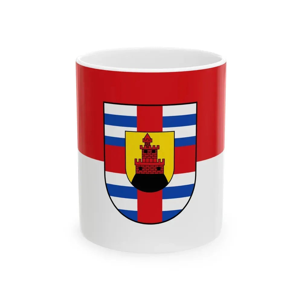 Flag of Trier Saarburg Germany - White Coffee Mug 11oz - Go Mug Yourself