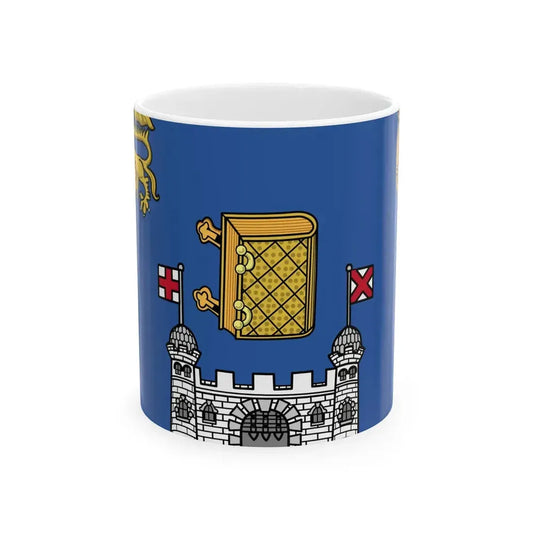 Flag of Trinity College Dublin (Ireland) White Coffee Mug 11oz - Go Mug Yourself