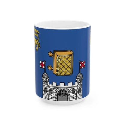 Flag of Trinity College Dublin (Ireland) White Coffee Mug 15oz - Go Mug Yourself