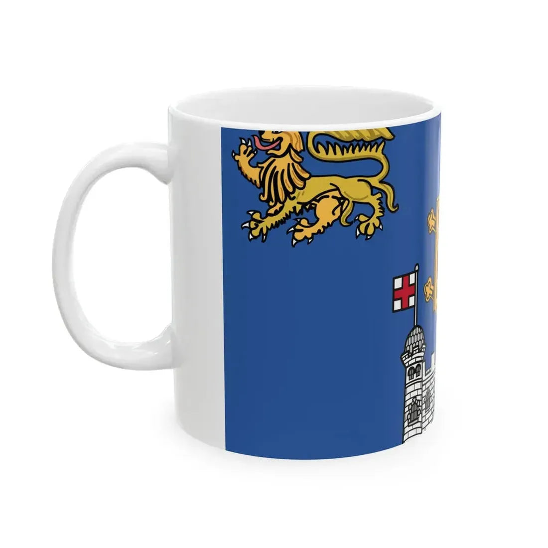 Flag of Trinity College Dublin (Ireland) White Coffee Mug - Go Mug Yourself