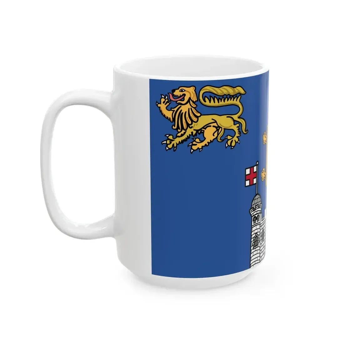 Flag of Trinity College Dublin (Ireland) White Coffee Mug - Go Mug Yourself