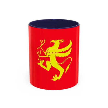 Flag of Troms Norway - Accent Coffee Mug 11oz Navy - Go Mug Yourself