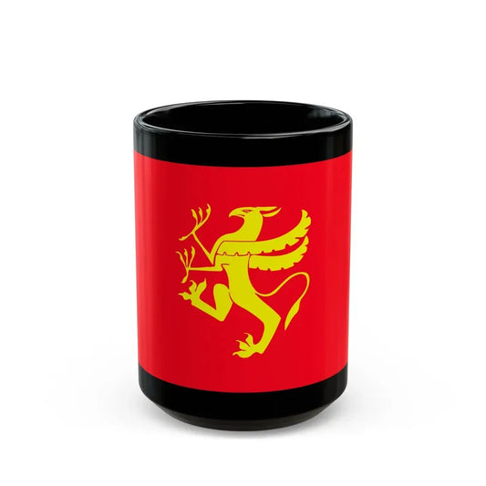 Flag of Troms Norway - Black Coffee Mug 15oz - Go Mug Yourself