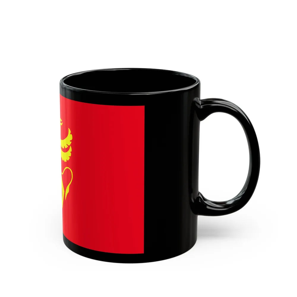 Flag of Troms Norway - Black Coffee Mug-Go Mug Yourself