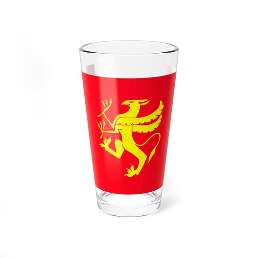 Flag of Troms Norway - Pint Glass 16oz 16oz - Go Mug Yourself