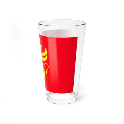 Flag of Troms Norway - Pint Glass 16oz - Go Mug Yourself