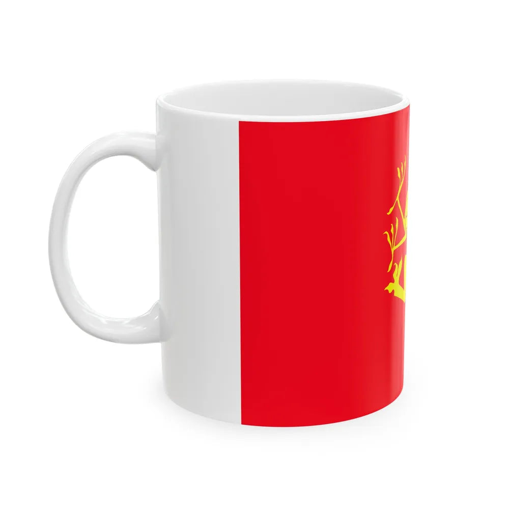 Flag of Troms Norway - White Coffee Mug-Go Mug Yourself