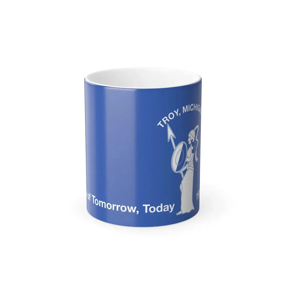 Flag of Troy, Michigan - Color Changing Coffee Mug 11oz - Go Mug Yourself