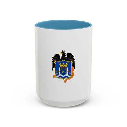 Flag of Trujillo capital of the La Libertad Region Peru - Accent Coffee Mug 15oz Light Blue - Go Mug Yourself