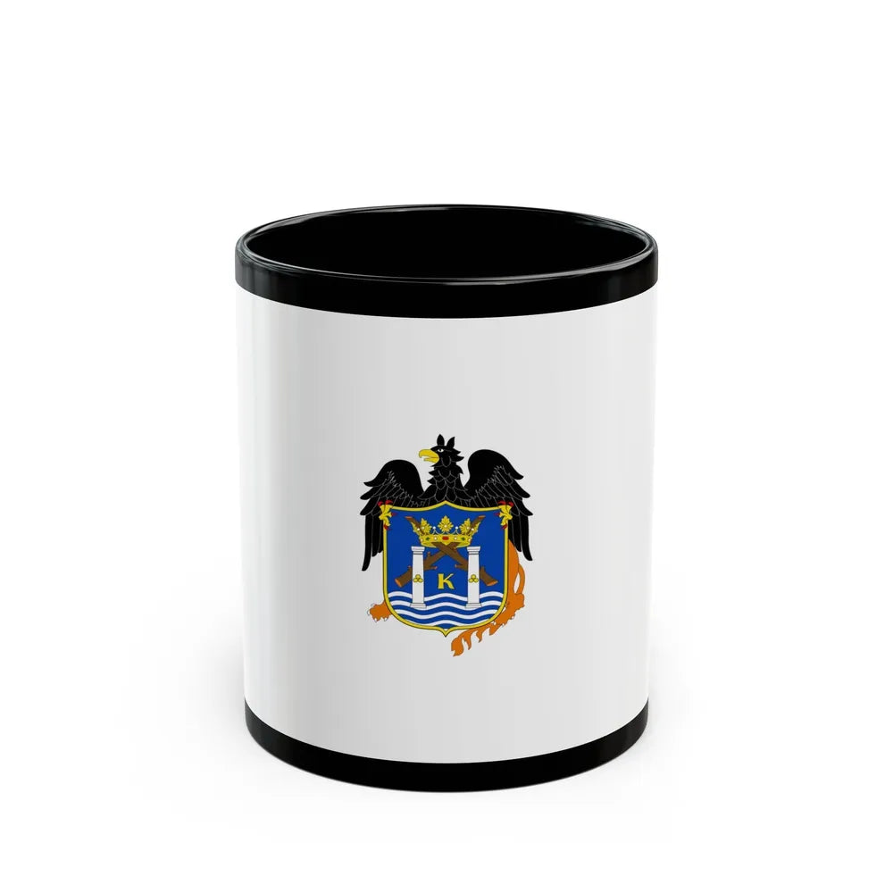 Flag of Trujillo capital of the La Libertad Region Peru - Black Coffee Mug-11oz-Go Mug Yourself