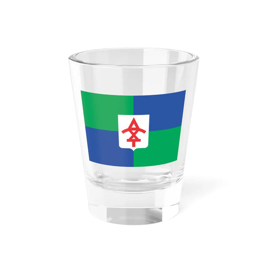 Flag of Tsqaltubo Municipality (Georgia) Shot Glass 1.5oz 1.5oz - Go Mug Yourself