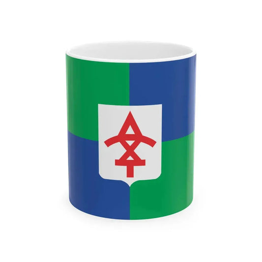 Flag of Tsqaltubo Municipality (Georgia) White Coffee Mug 11oz - Go Mug Yourself