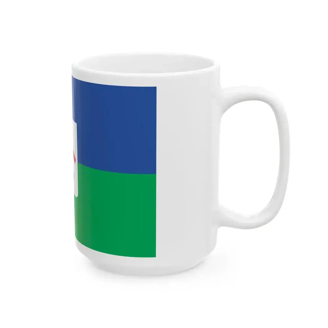 Flag of Tsqaltubo Municipality (Georgia) White Coffee Mug - Go Mug Yourself