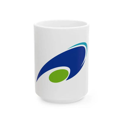Flag of Tsu Mie (Japan) White Coffee Mug 15oz - Go Mug Yourself