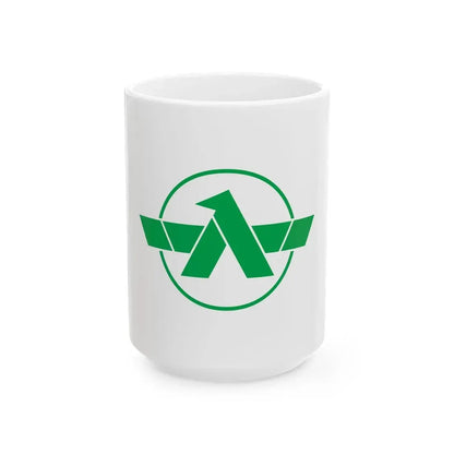 Flag of Tsubata Ishikawa (Japan) White Coffee Mug 15oz - Go Mug Yourself