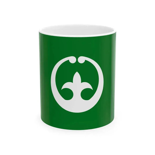 Flag of Tsuchiura Ibaraki (Japan) White Coffee Mug 11oz - Go Mug Yourself
