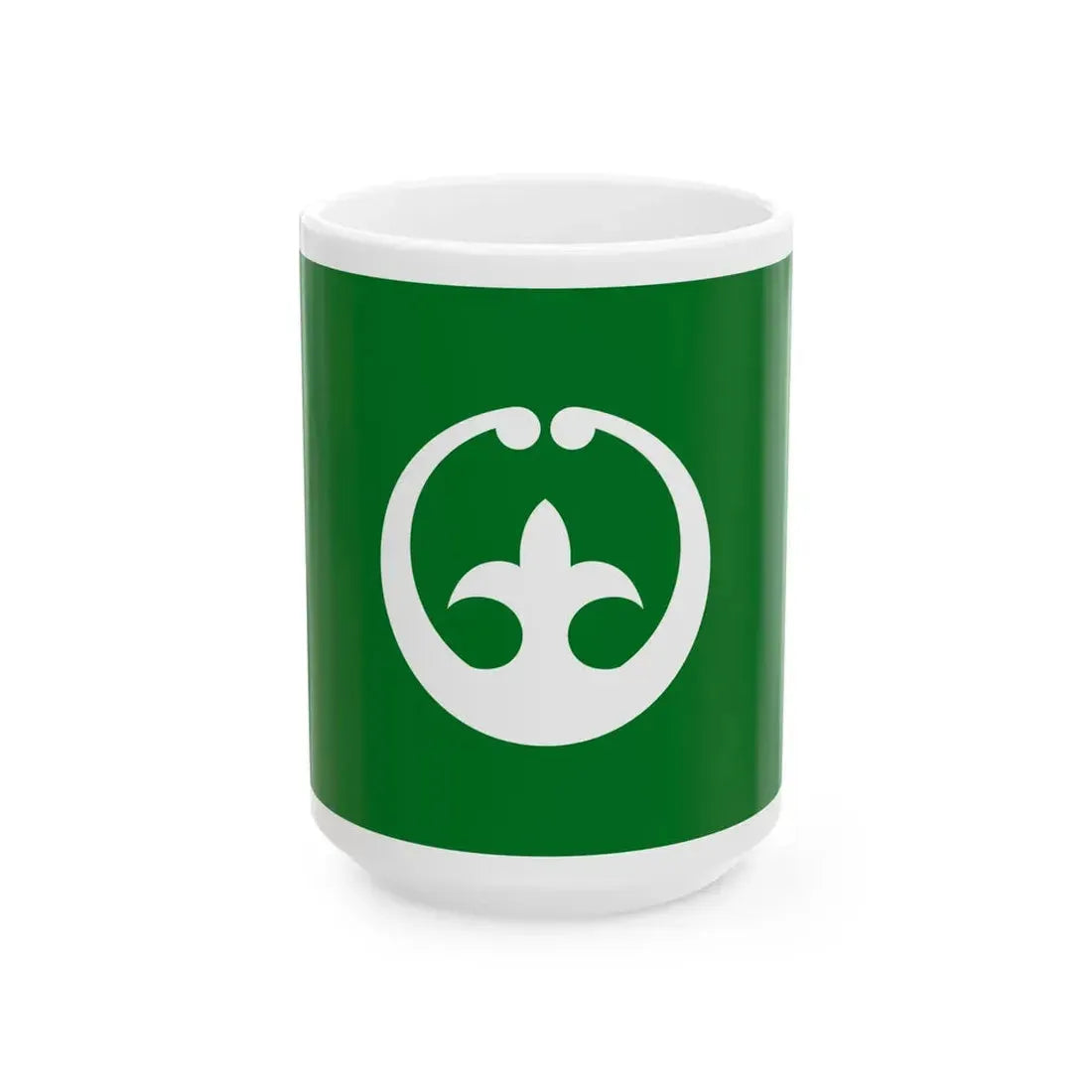 Flag of Tsuchiura Ibaraki (Japan) White Coffee Mug 15oz - Go Mug Yourself