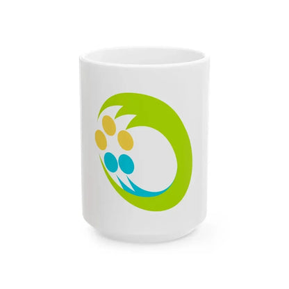 Flag of Tsugaru Aomori (Japan) White Coffee Mug 15oz - Go Mug Yourself