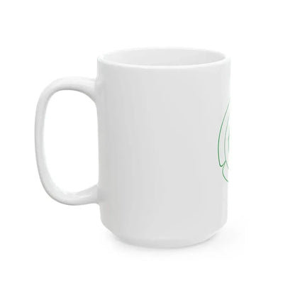 Flag of Tsumagoi Gunma no text (Japan) White Coffee Mug - Go Mug Yourself
