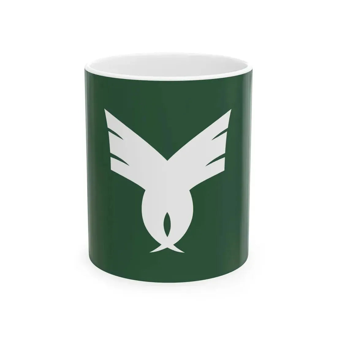 Flag of Tsunagi Kumamoto (Japan) White Coffee Mug 11oz - Go Mug Yourself