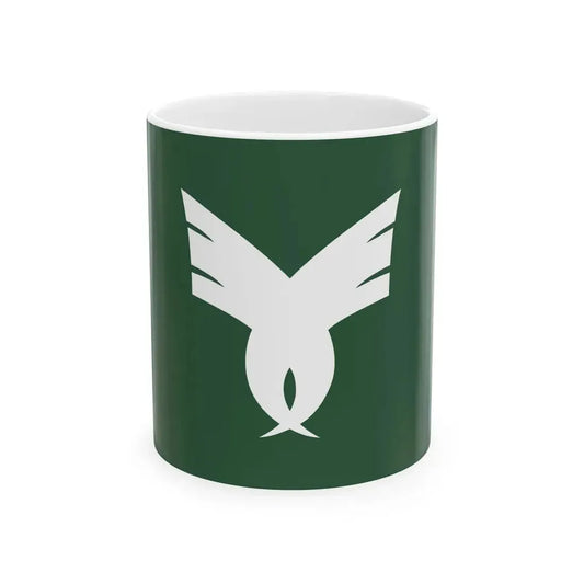 Flag of Tsunagi Kumamoto (Japan) White Coffee Mug 11oz - Go Mug Yourself