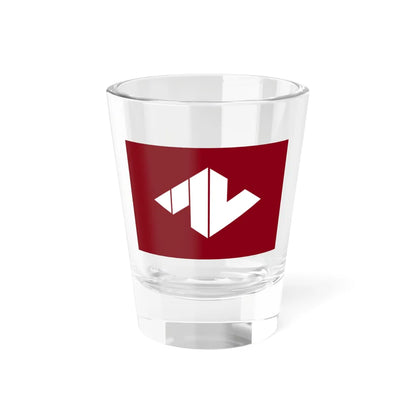 Flag of Tsuru Yamanashi (Japan) Shot Glass 1.5oz 1.5oz - Go Mug Yourself