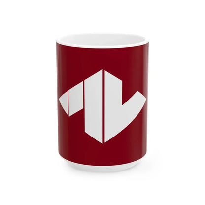 Flag of Tsuru Yamanashi (Japan) White Coffee Mug 15oz - Go Mug Yourself