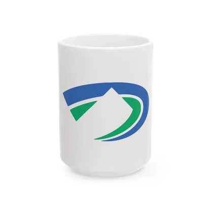Flag of Tsurugi Tokushima (Japan) White Coffee Mug 15oz - Go Mug Yourself