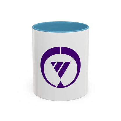 Flag of Tsushima Aichi Japan - Accent Coffee Mug 11oz Light Blue - Go Mug Yourself