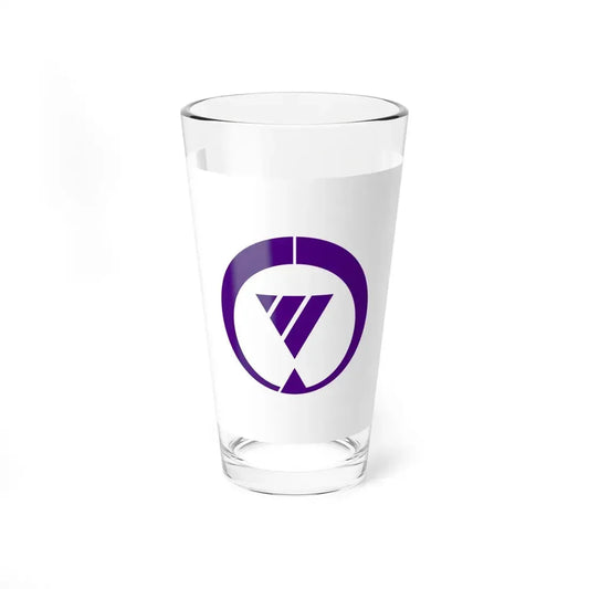 Flag of Tsushima Aichi Japan - Pint Glass 16oz 16oz - Go Mug Yourself