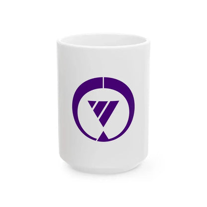 Flag of Tsushima Aichi Japan - White Coffee Mug 15oz - Go Mug Yourself