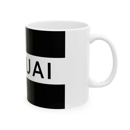 Flag of Tubuai (France) White Coffee Mug - Go Mug Yourself