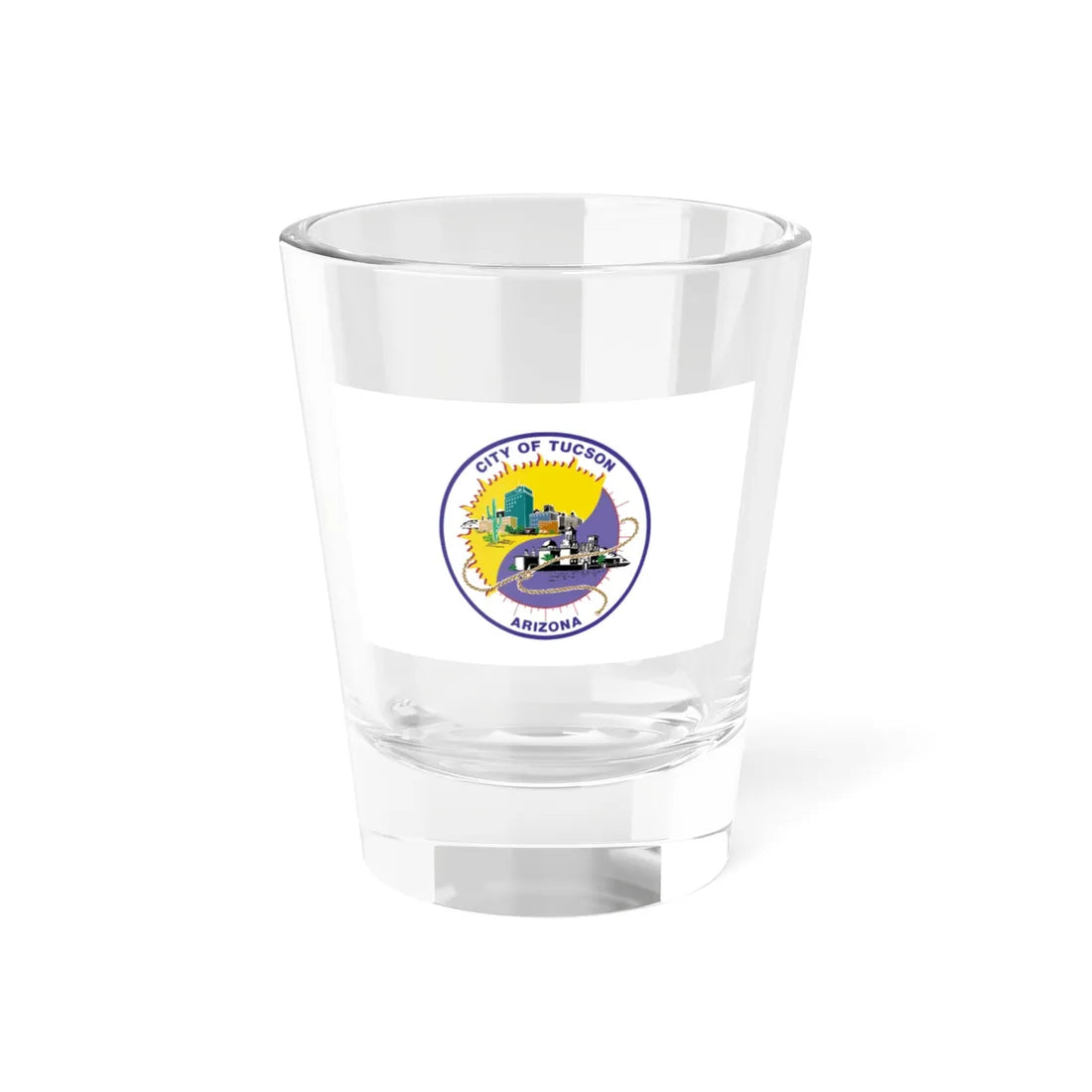 Flag of Tucson Arizona (United States) Shot Glass 1.5oz 1.5oz - Go Mug Yourself