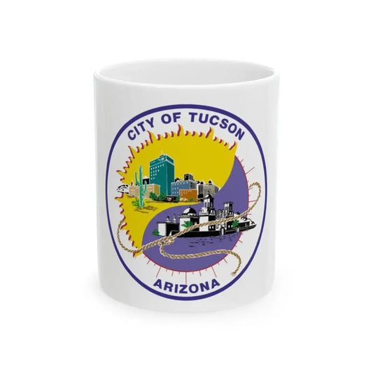 Flag of Tucson Arizona (United States) White Coffee Mug 11oz - Go Mug Yourself