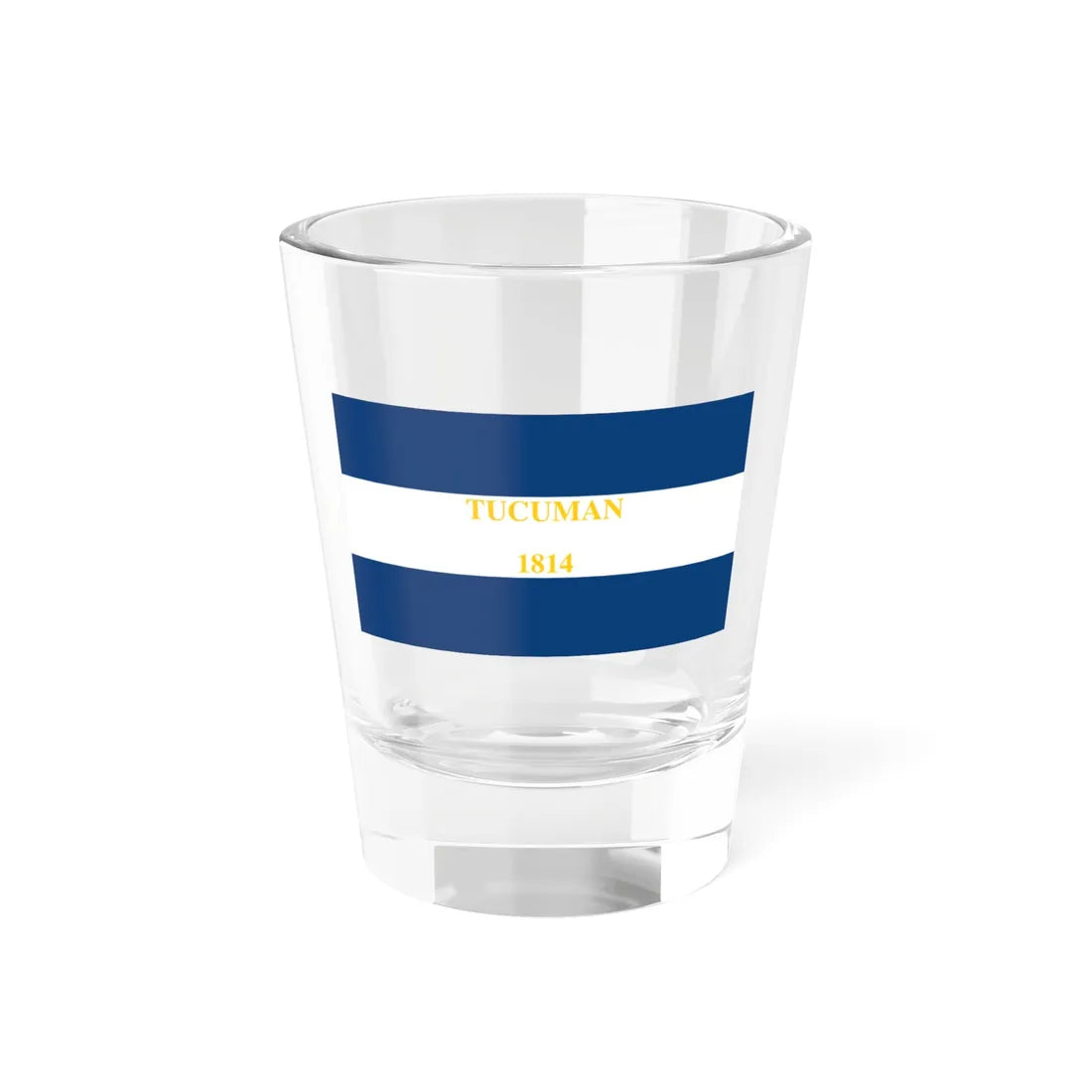 Flag of Tucuman 1814 (Argentina) Shot Glass 1.5oz 1.5oz - Go Mug Yourself