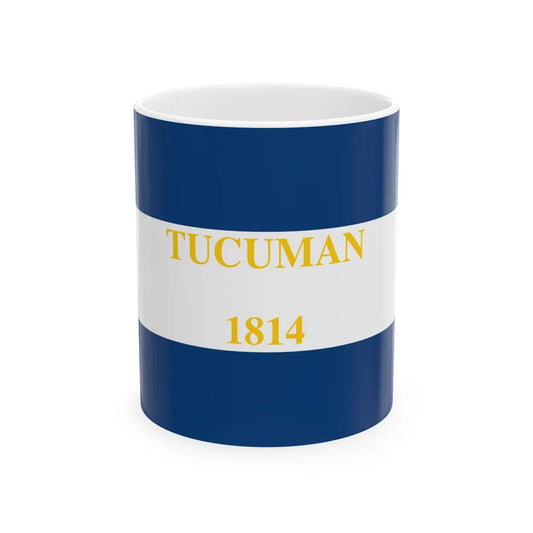 Flag of Tucuman 1814 (Argentina) White Coffee Mug 11oz - Go Mug Yourself