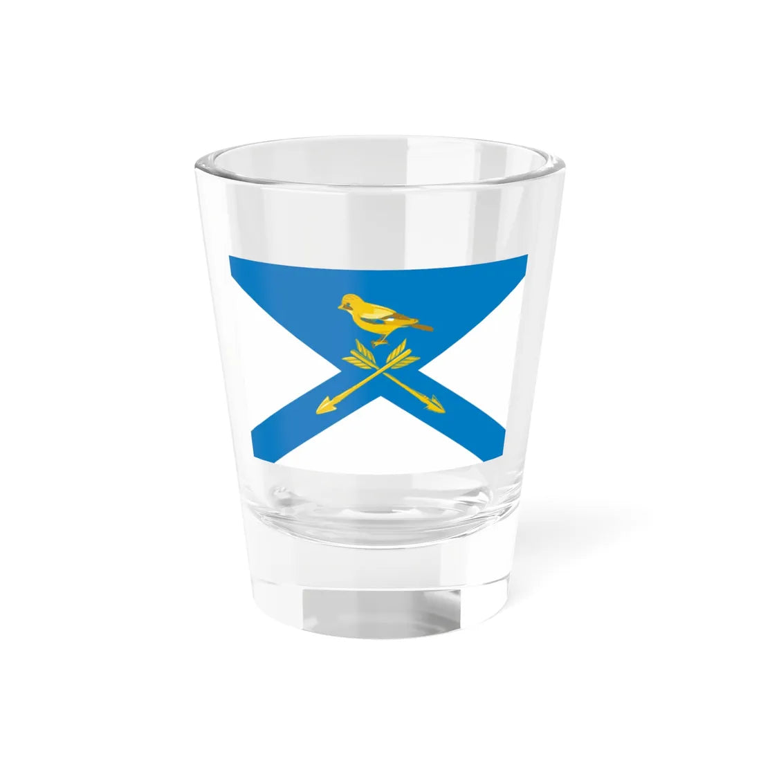 Flag of Tugulym (Russia) Shot Glass 1.5oz 1.5oz - Go Mug Yourself
